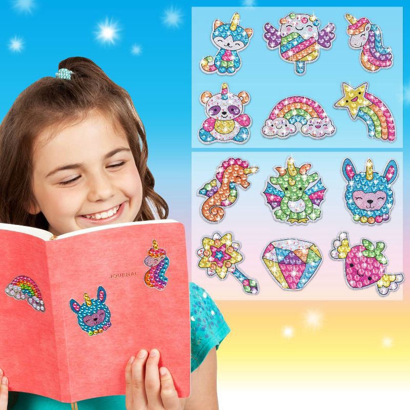 slide 4 of 6, Creativity for Kids Big Gem Diamond Painting Kit - Magical: DIY Art Kit with Stickers & Templates for Ages 6+, 1 ct