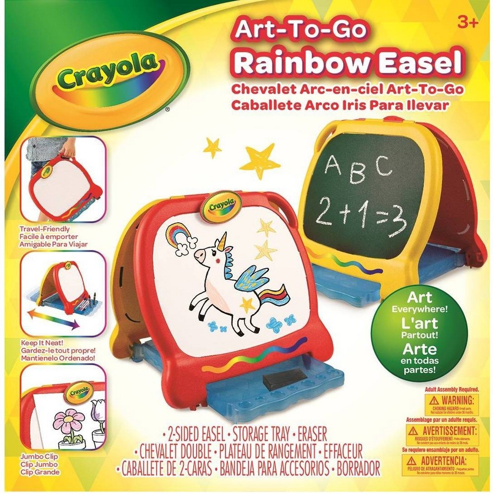 slide 5 of 5, Crayola Art-To-Go Compact Tabletop Easel, 1 ct