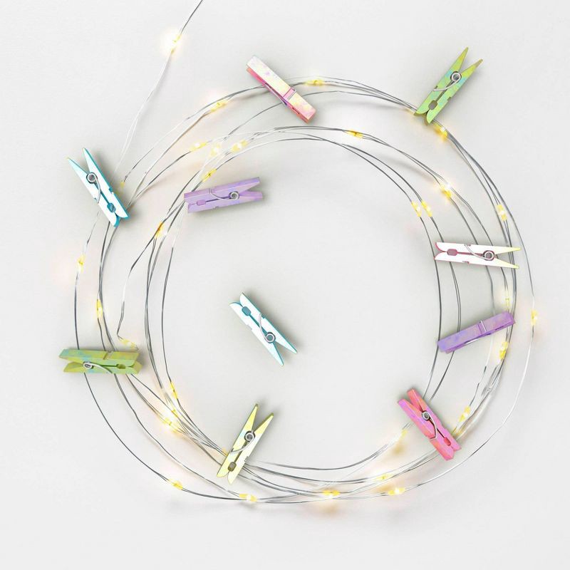 slide 3 of 3, Merkury Innovations Merkury Firefly Mini Clip LED String Lights - Multicolor Iridescent, 1 ct
