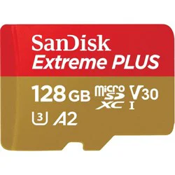 SanDisk Extreme PLUS 128GB microSD: High-Speed Memory Card 90 MB/s