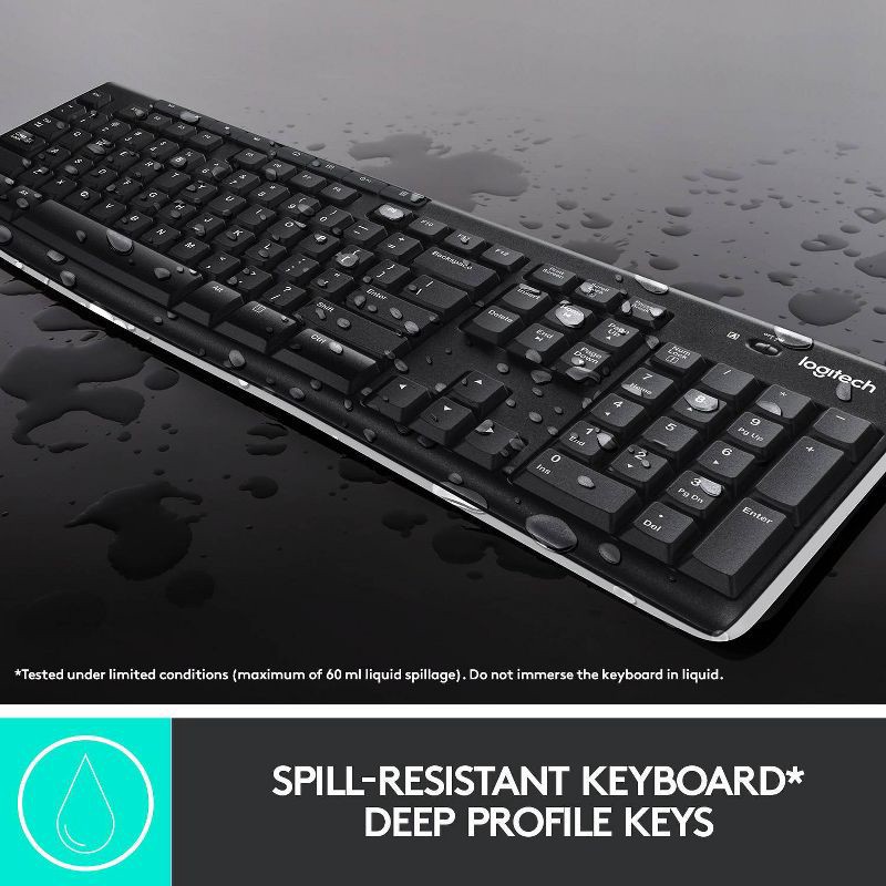 slide 4 of 10, Logitech Wireless Keyboard and Mouse, 1 ct