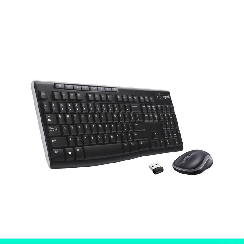 slide 1 of 10, Logitech Wireless Keyboard and Mouse: USB-A Full Size, Mechanical Switch, Business Use, 1 ct