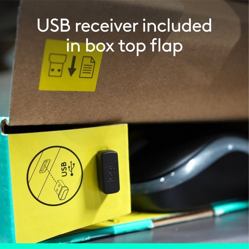 slide 10 of 10, Logitech Wireless Keyboard and Mouse: USB-A Full Size, Mechanical Switch, Business Use, 1 ct