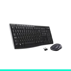 Logitech Wireless Keyboard and Mouse: USB-A Full Size, Mechanical Switch, Business Use