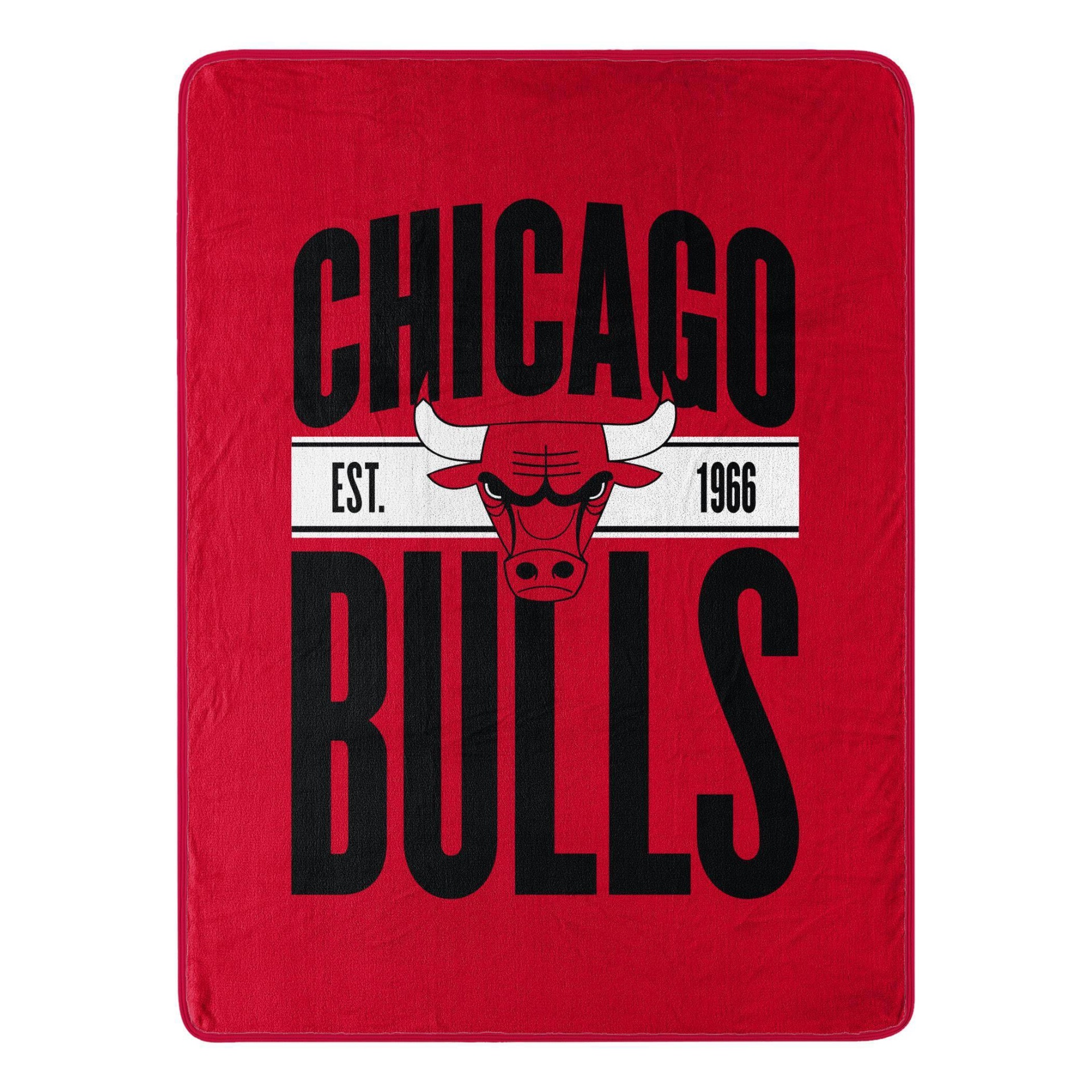 slide 1 of 3, NBA Chicago Bulls Micro Throw Blanket, 1 ct