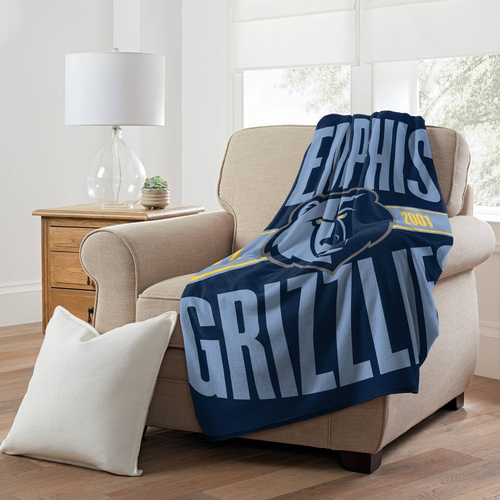 slide 2 of 3, NBA Memphis Grizzlies Micro Throw Blanket, 1 ct