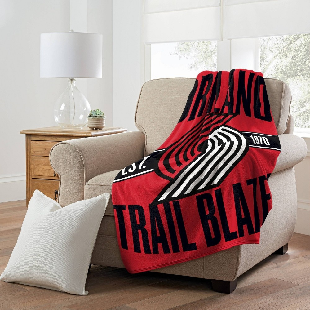 slide 2 of 3, NBA Portland Trail Blazers Micro Throw Blanket, 1 ct