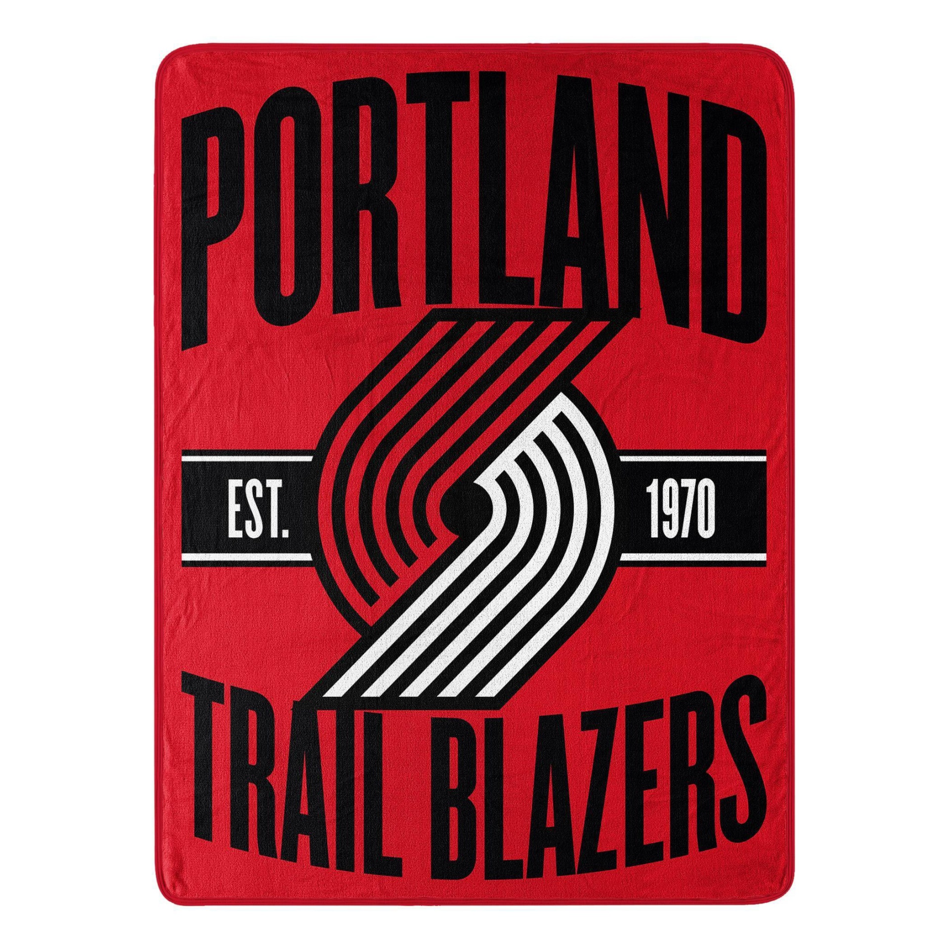 slide 1 of 3, NBA Portland Trail Blazers Micro Throw Blanket, 1 ct