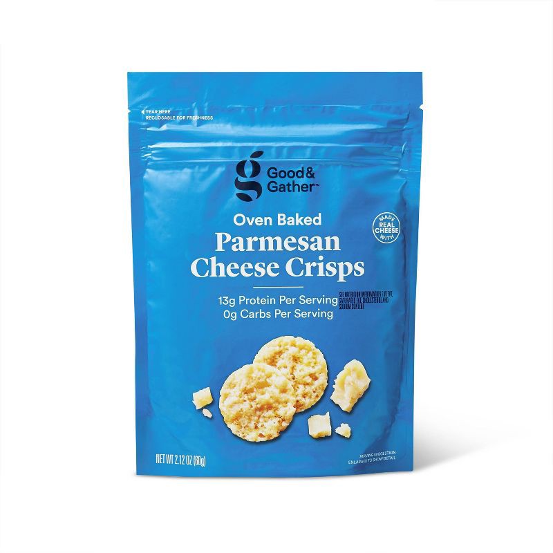 slide 1 of 3, Parmesan Baked Cheese Crisp - 2.12oz - Good & Gather™, 2.12 oz