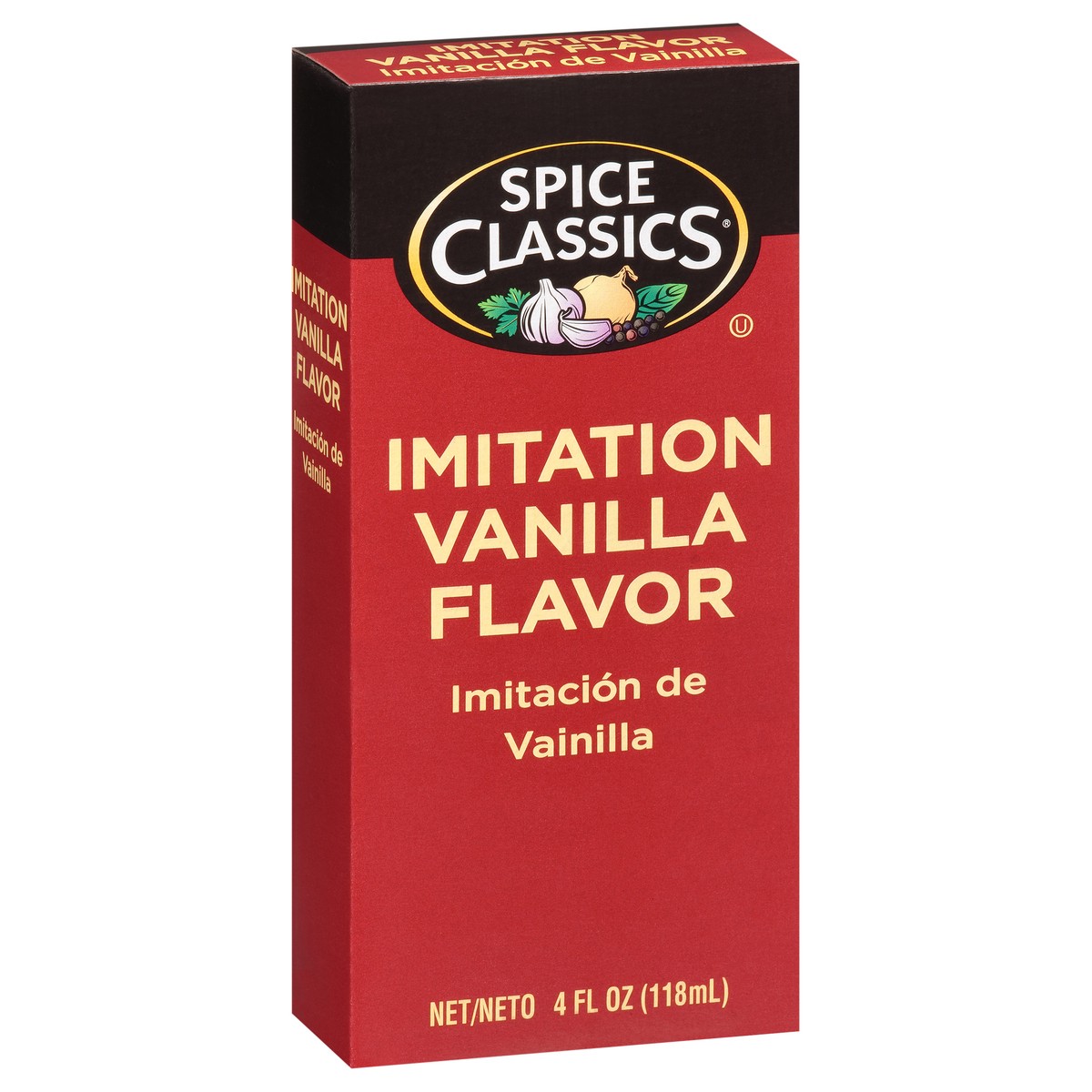 slide 2 of 9, Spice Classics Imitation Vanilla Extract 4 fl. oz. Box, 4 fl oz