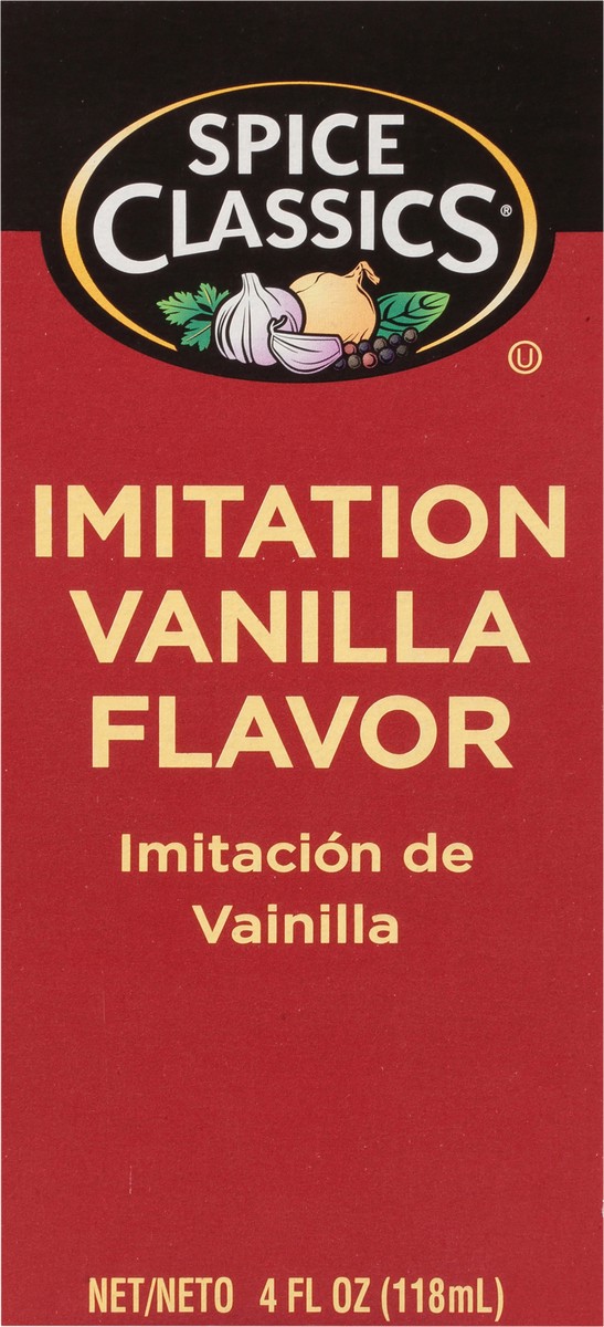 slide 5 of 9, Spice Classics Imitation Vanilla Extract 4 fl. oz. Box, 4 fl oz