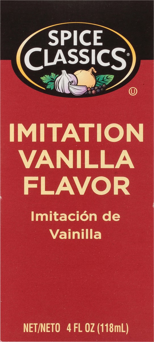 slide 6 of 9, Spice Classics Imitation Vanilla Extract 4 fl. oz. Box, 4 fl oz