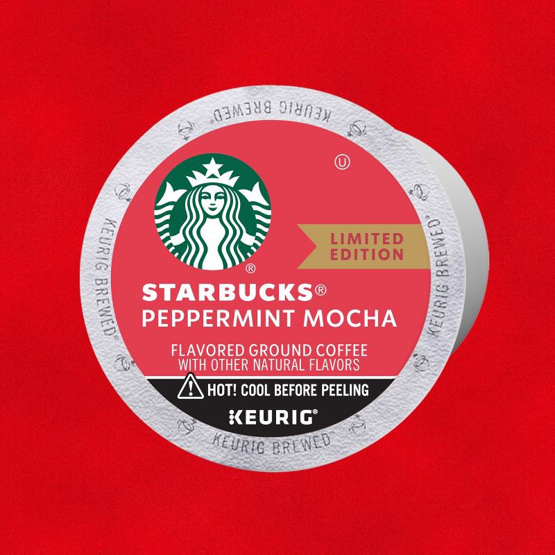 slide 2 of 9, Starbucks Peppermint Mocha Medium Roast Coffee Keurig K-Cup - 22ct/8.1oz, 22 ct; 8.1 oz