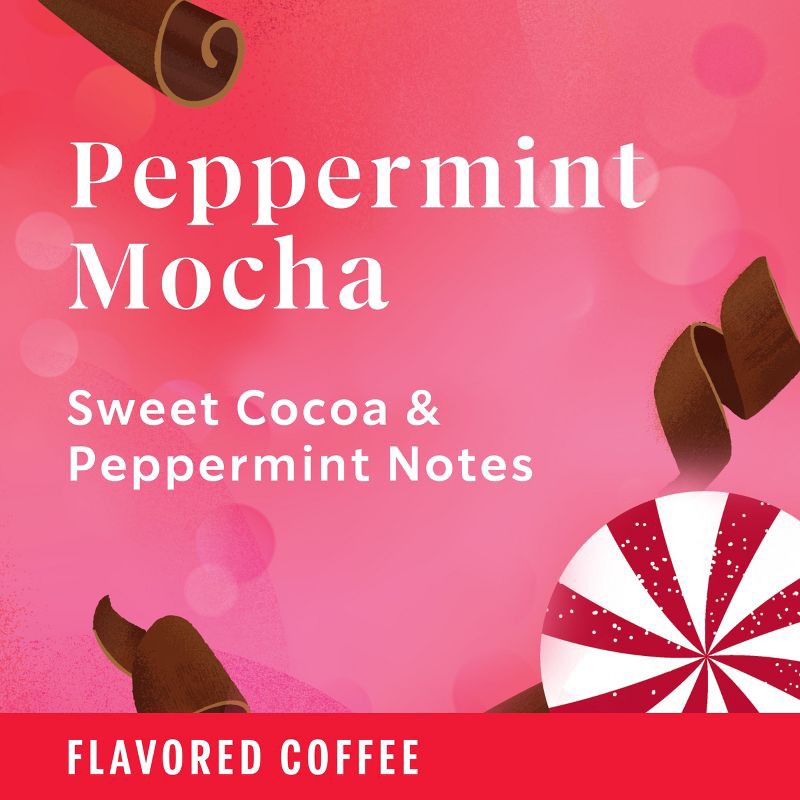 slide 7 of 12, Starbucks Peppermint Mocha Light Roast Keurig K-Cup Coffee Pods - 22ct, 22 ct