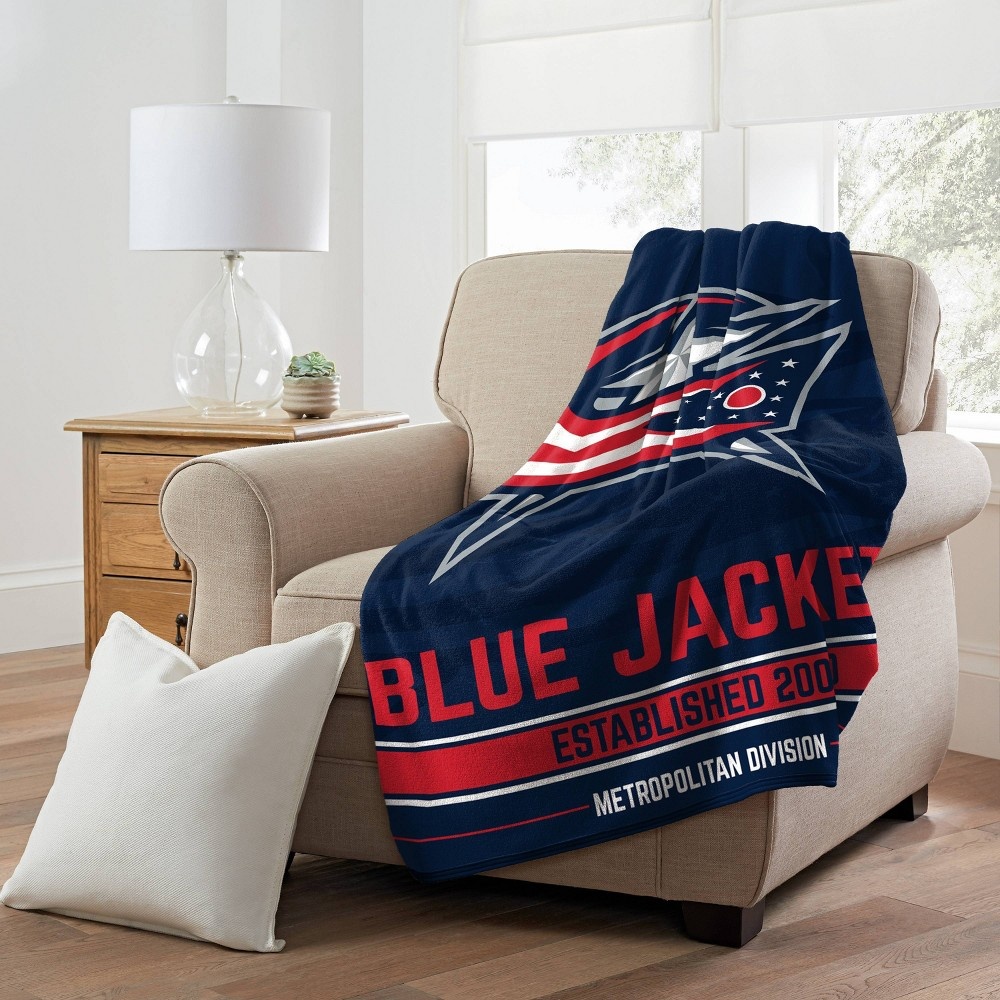 slide 2 of 3, NHL Columbus Blue Jackets Micro Throw Blanket, 1 ct