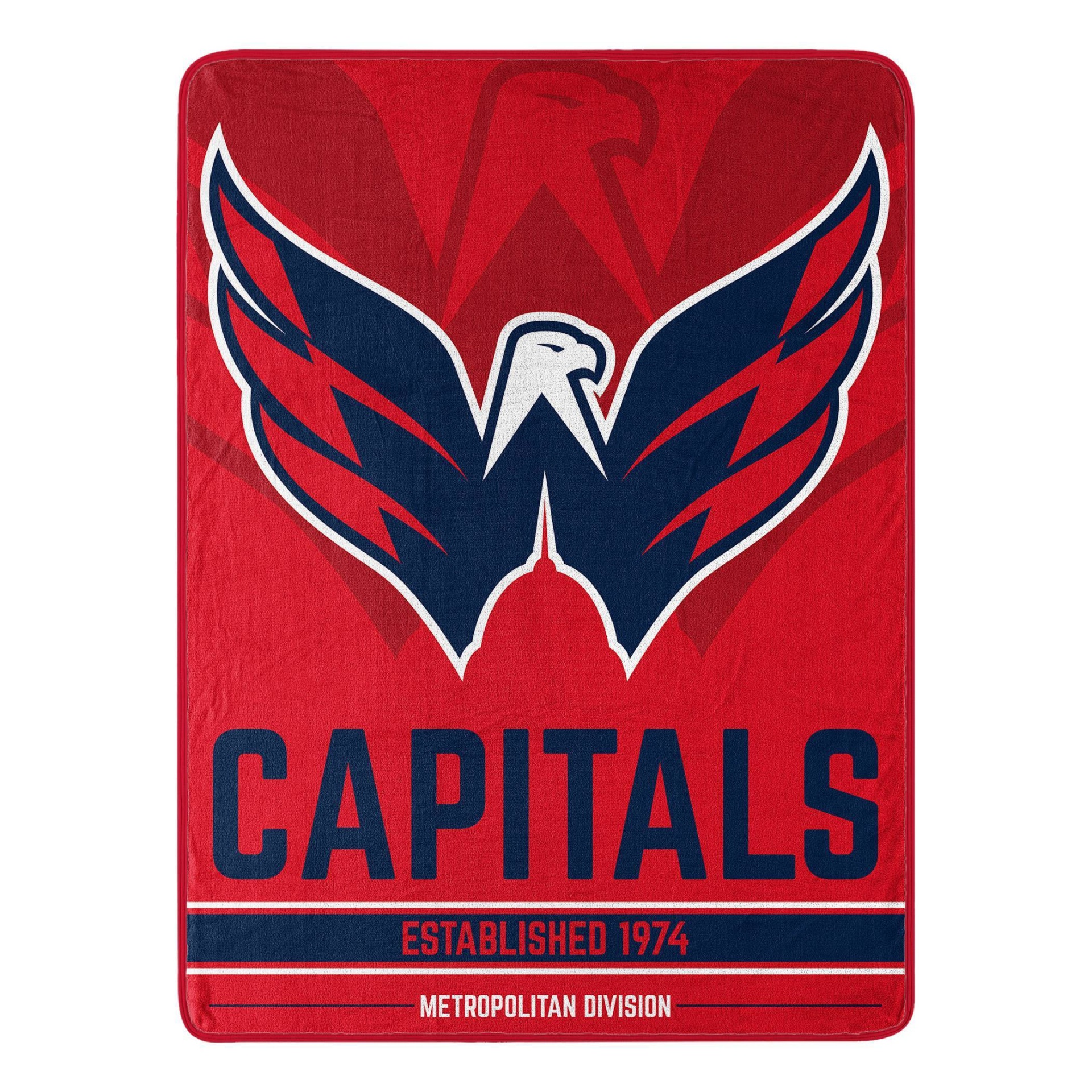 slide 1 of 3, NHL Washington Capitals Micro Throw Blanket, 1 ct