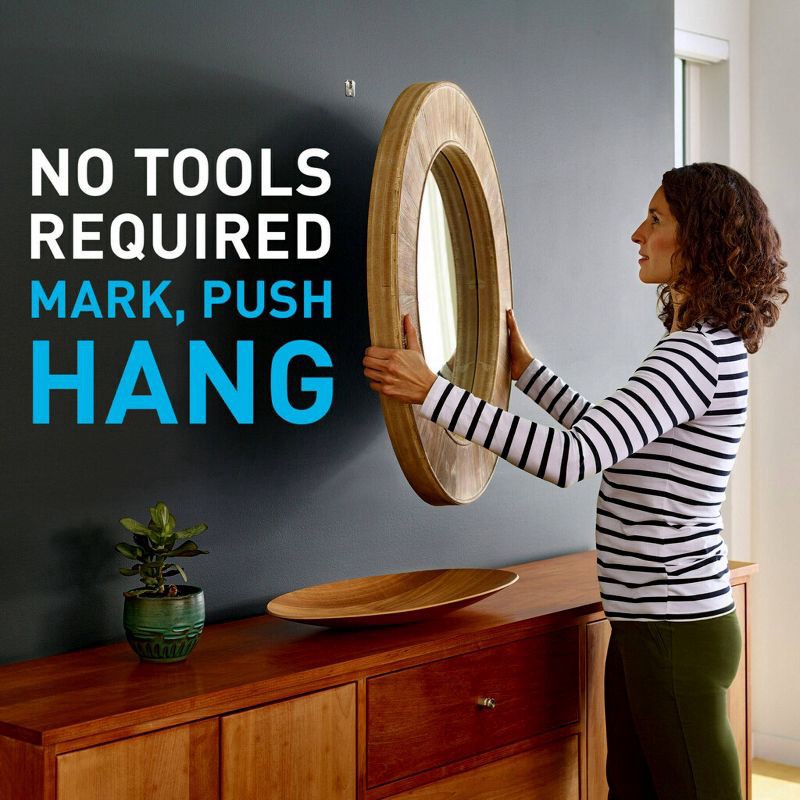 slide 7 of 13, 3M Company 3M 15lb CLAW Drywall Picture Hanger with Temporary Spot Marker + 5 hangers and 5 markers: Metal Hooks, 15lb Capacity, 15 lb, 15 lb