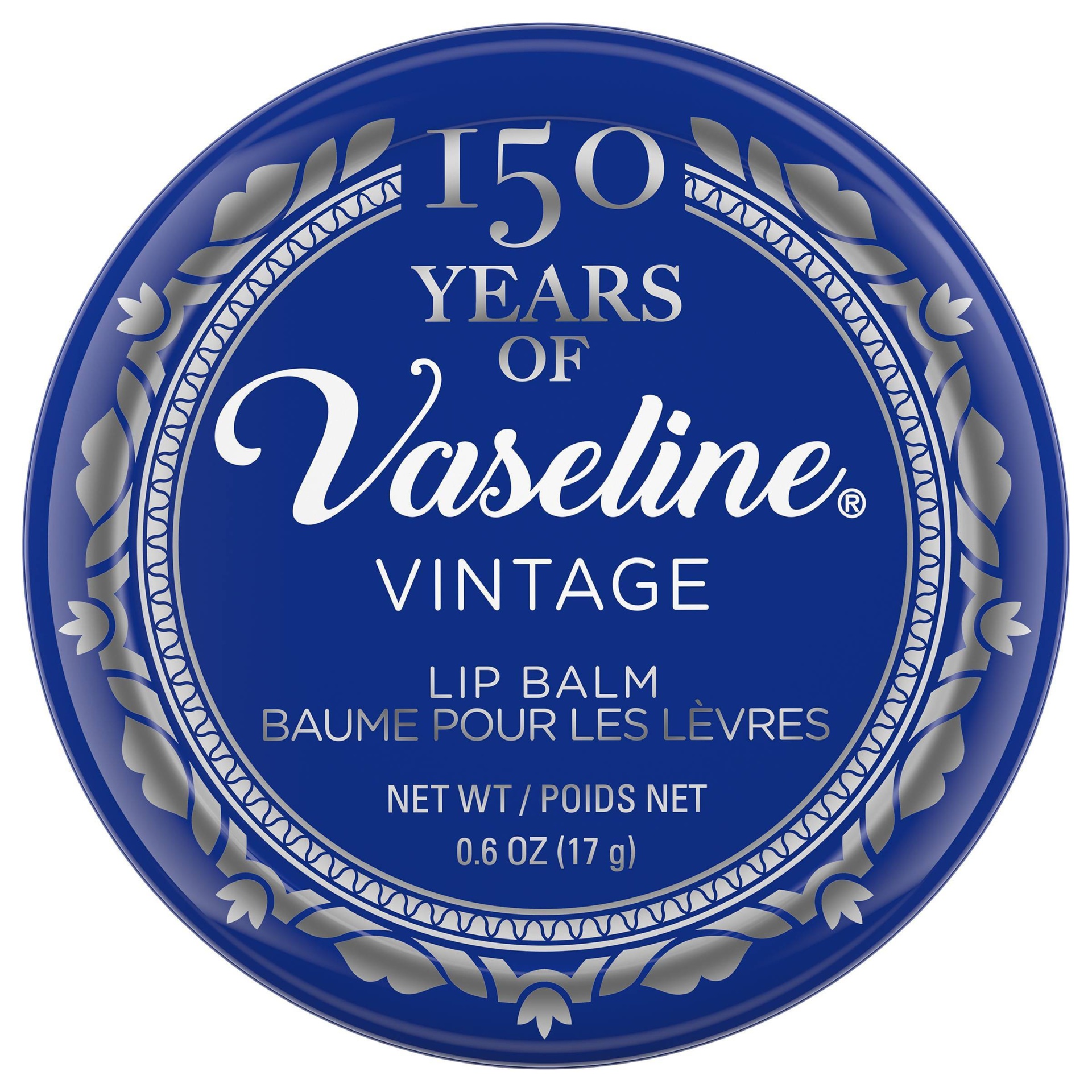 slide 1 of 3, Vaseline 150 Year Vintage Lip Tin, 0.6 oz