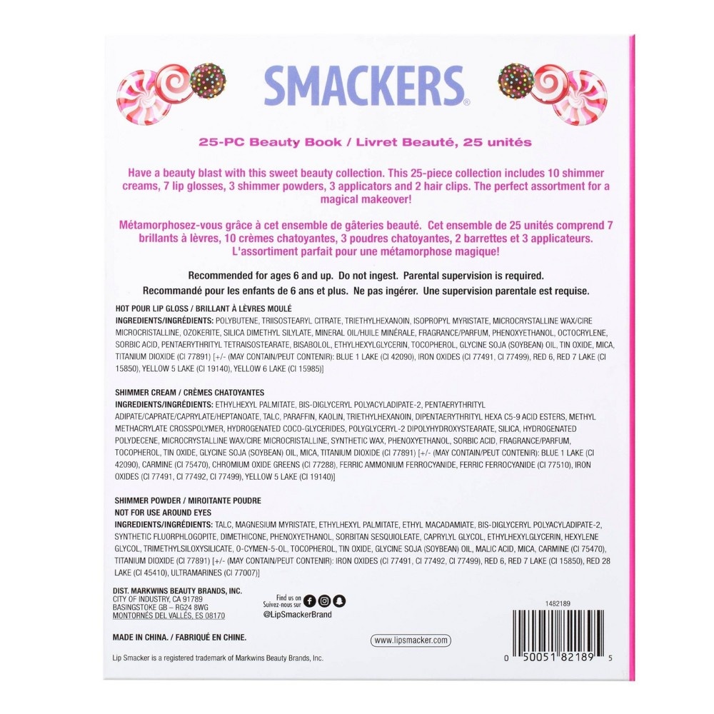 slide 3 of 4, Lip Smacker Candyland Beauty Book, 25 ct