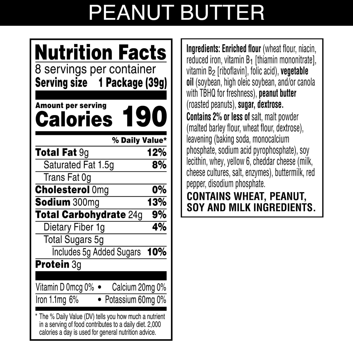 slide 5 of 7, Austin 8 Pack Peanut Butter Toasty Sandwich Crackers 8 - 1.38 oz Packages, 8 ct