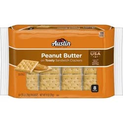 Austin 8 Pack Peanut Butter Toasty Sandwich Crackers 8 - 1.38 oz Packages