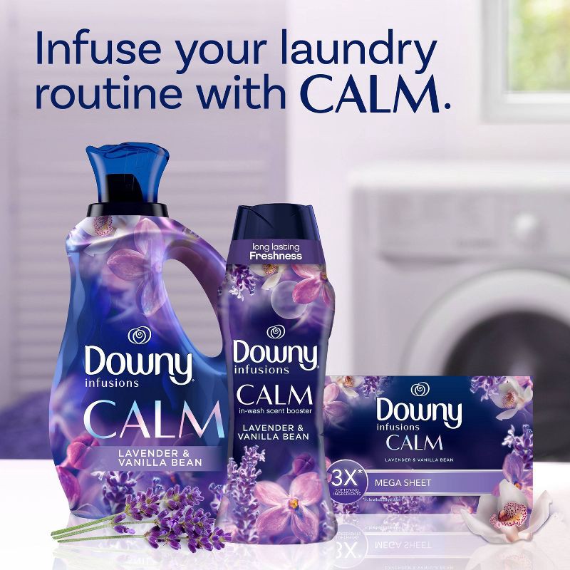 slide 9 of 11, Downy Infusions Calm Lavender & Vanilla Bean Scent In-Wash Booster Beads - 24oz, 24 oz