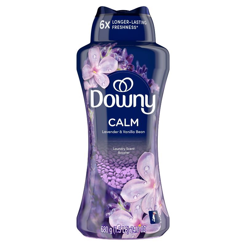 slide 10 of 11, Downy Infusions Calm Lavender & Vanilla Bean Scent In-Wash Booster Beads - 24oz, 24 oz