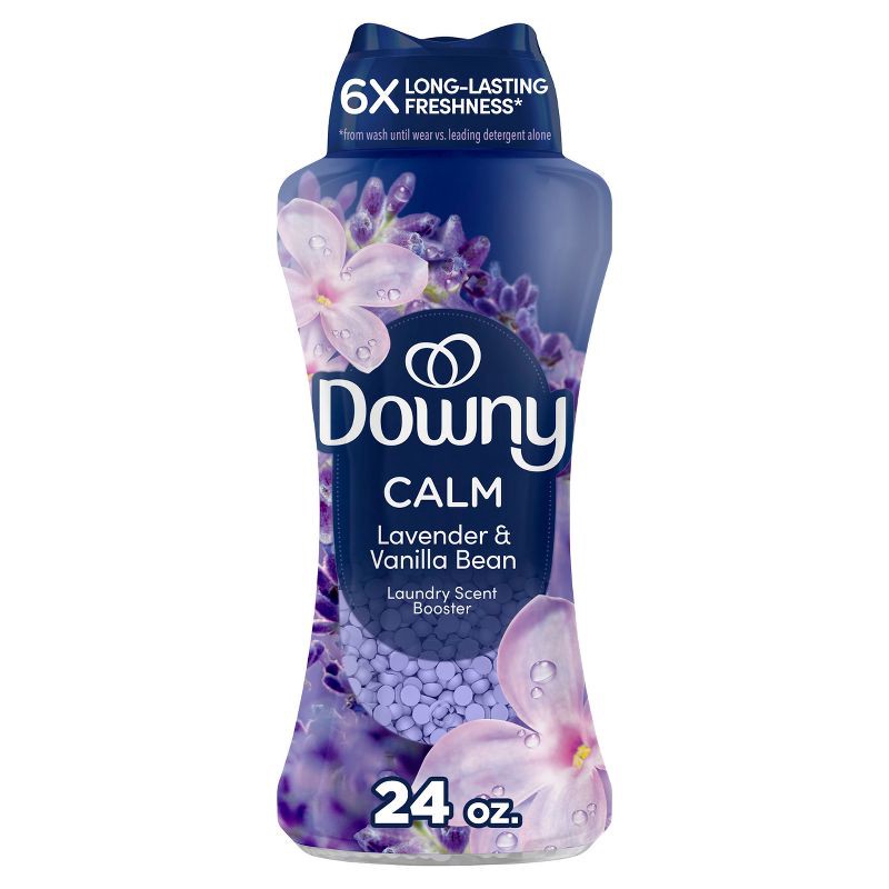 slide 1 of 11, Downy Infusions Calm Lavender & Vanilla Bean Scent In-Wash Booster Beads - 24oz, 24 oz