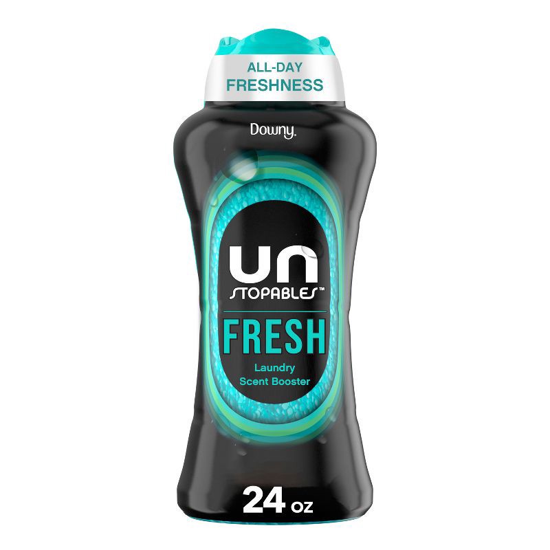 slide 1 of 13, Downy Fresh Scent Unstopables In-Wash Laundry Scent Booster Beads - 24oz, 24 oz