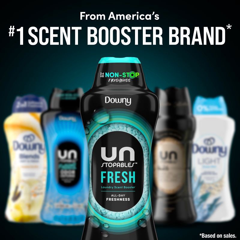 slide 9 of 15, Downy Fresh Scent Unstopables In-Wash Laundry Scent Booster Beads - 24oz, 24 oz