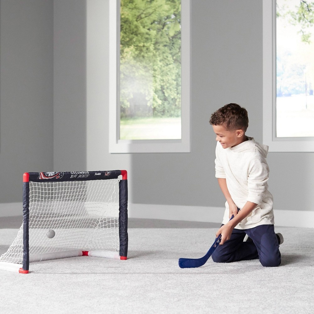 slide 3 of 4, NHL Columbus Blue Jackets Mini Hockey Set, 1 ct