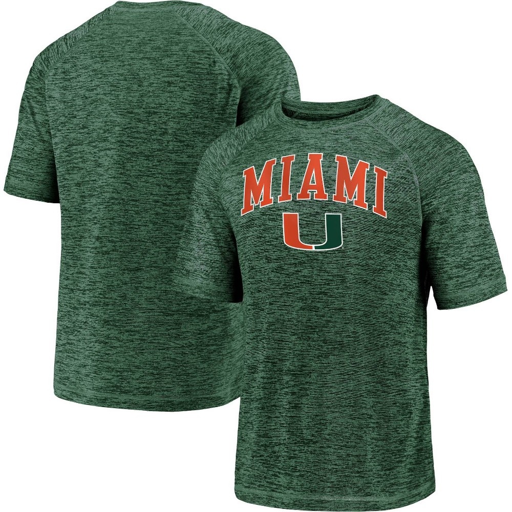 slide 3 of 3, NCAA Miami Hurricanes Men's Short Sleeve Performance T-Shirt - XL, 1 ct