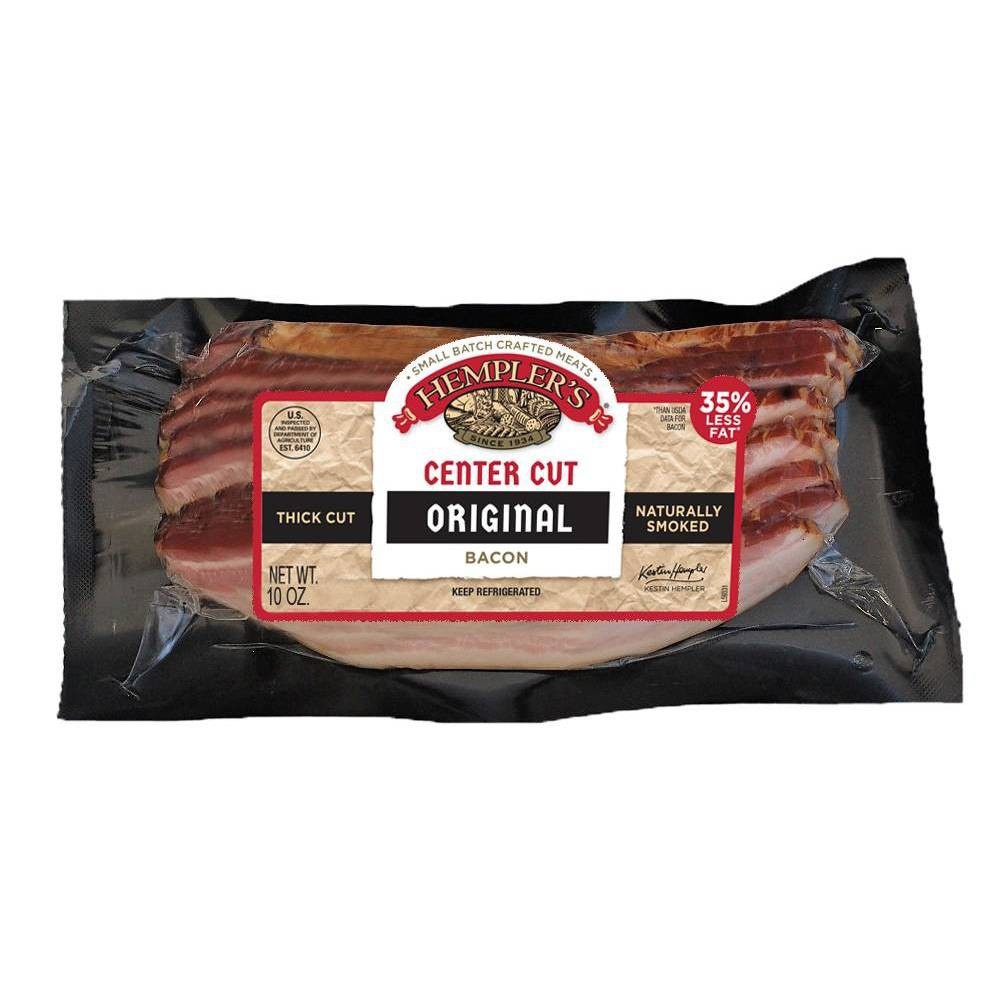 slide 1 of 4, Hempler's Original Center Cut Stack Pack Bacon, 10 oz