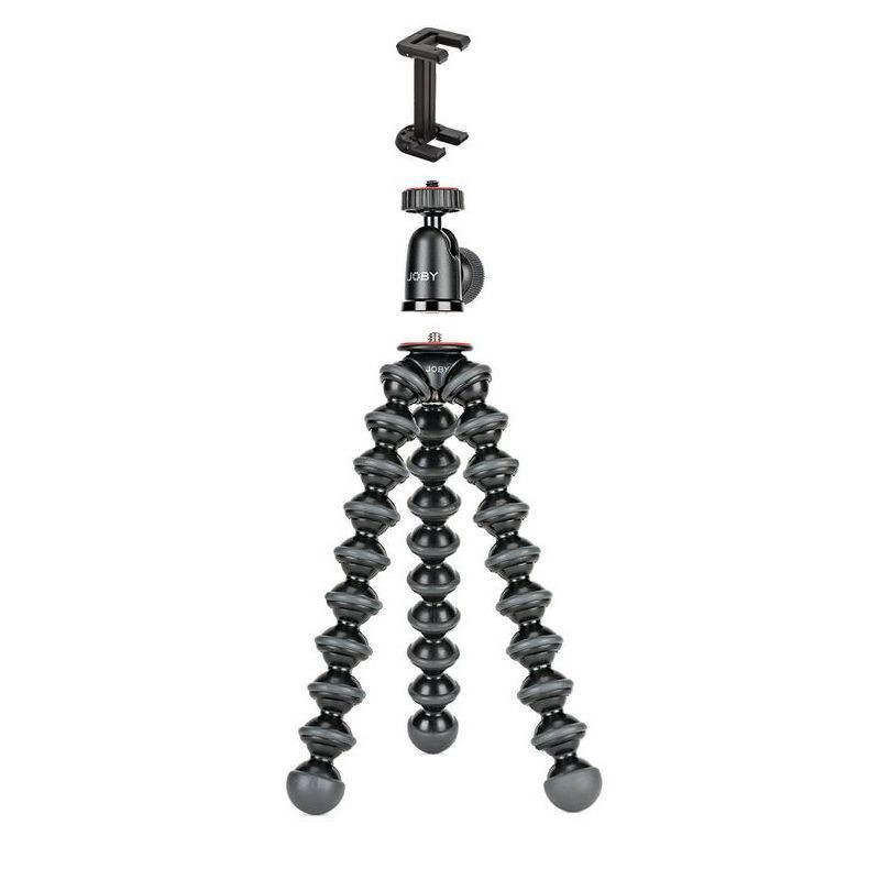slide 1 of 4, Joby Gorillapod 1K Kit With Phone Clamp: Ball Head, Quick Release Mount, 1 ct