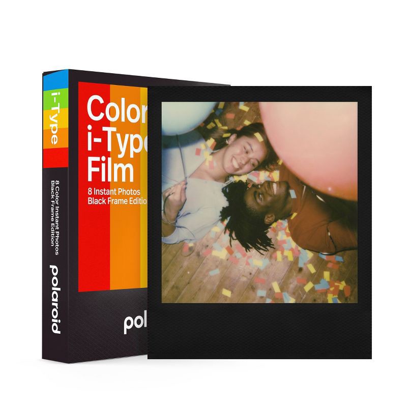 slide 2 of 6, Polaroid Color Film for I-Type - Black Frame - Core, 1 ct