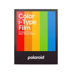 Polaroid Color Film for I-Type - Black Frame - Core: ISO 600, Instant, 8 Exposures
