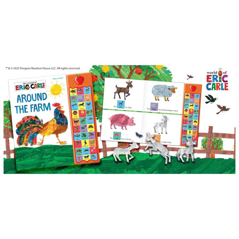 slide 2 of 5, World of Eric Carle Around the Farm 30 Animal Sound (Hardcover), 1 ct