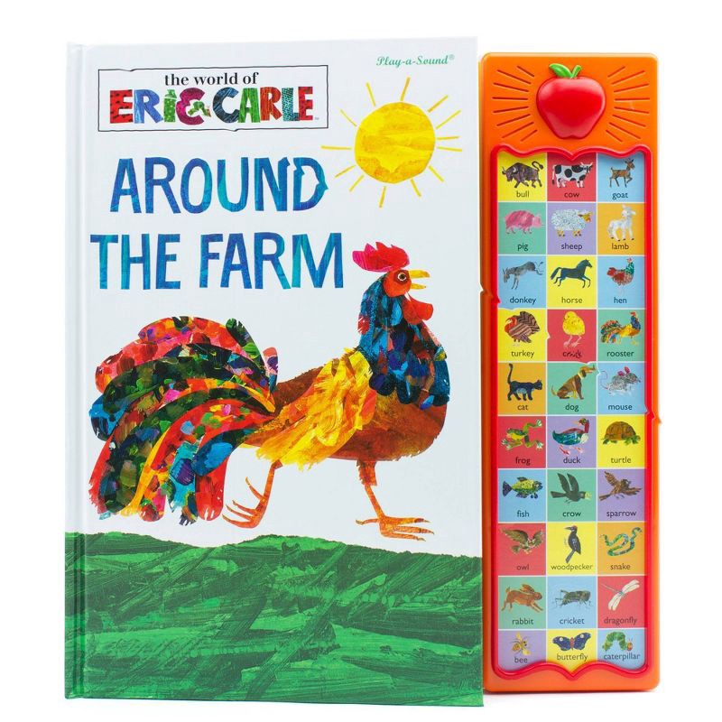 slide 1 of 7, World of Eric Carle Around the Farm 30 Animal Sound (Hardcover), 1 ct