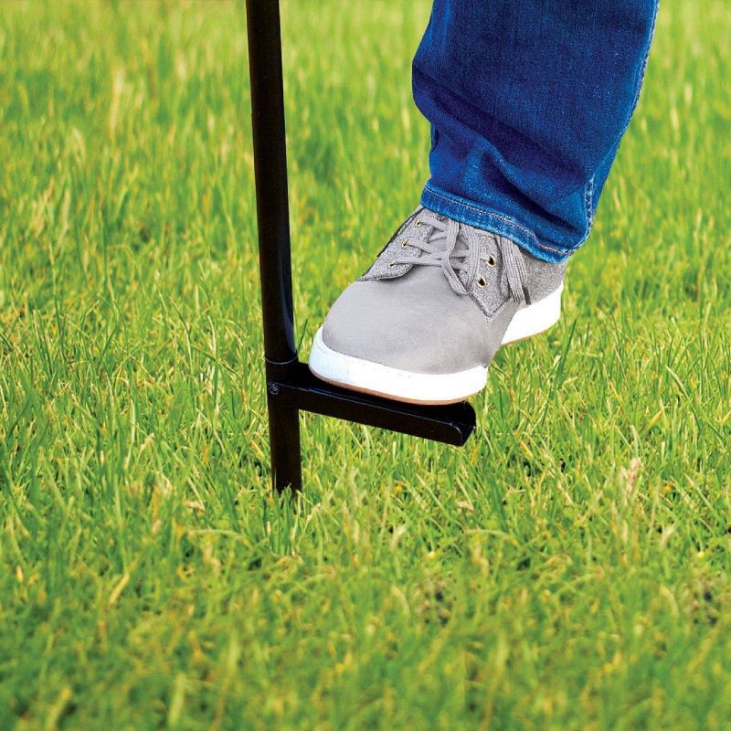 slide 4 of 4, TIKI Round Lantern StepNStall Outdoor Torch: Glass Stake Torches, Refillable, No Battery Needed, 1 ct