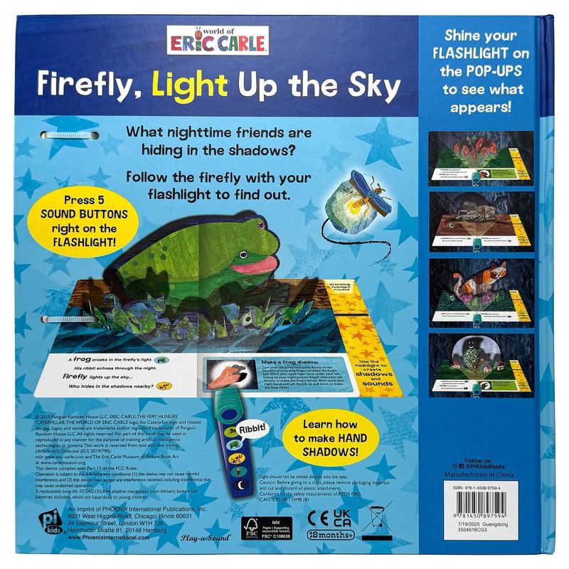 slide 5 of 5, World of Eric Carle Firefly, Light Up the Sky - Flashlight Adventure Sound Book (Board Book), 1 ct