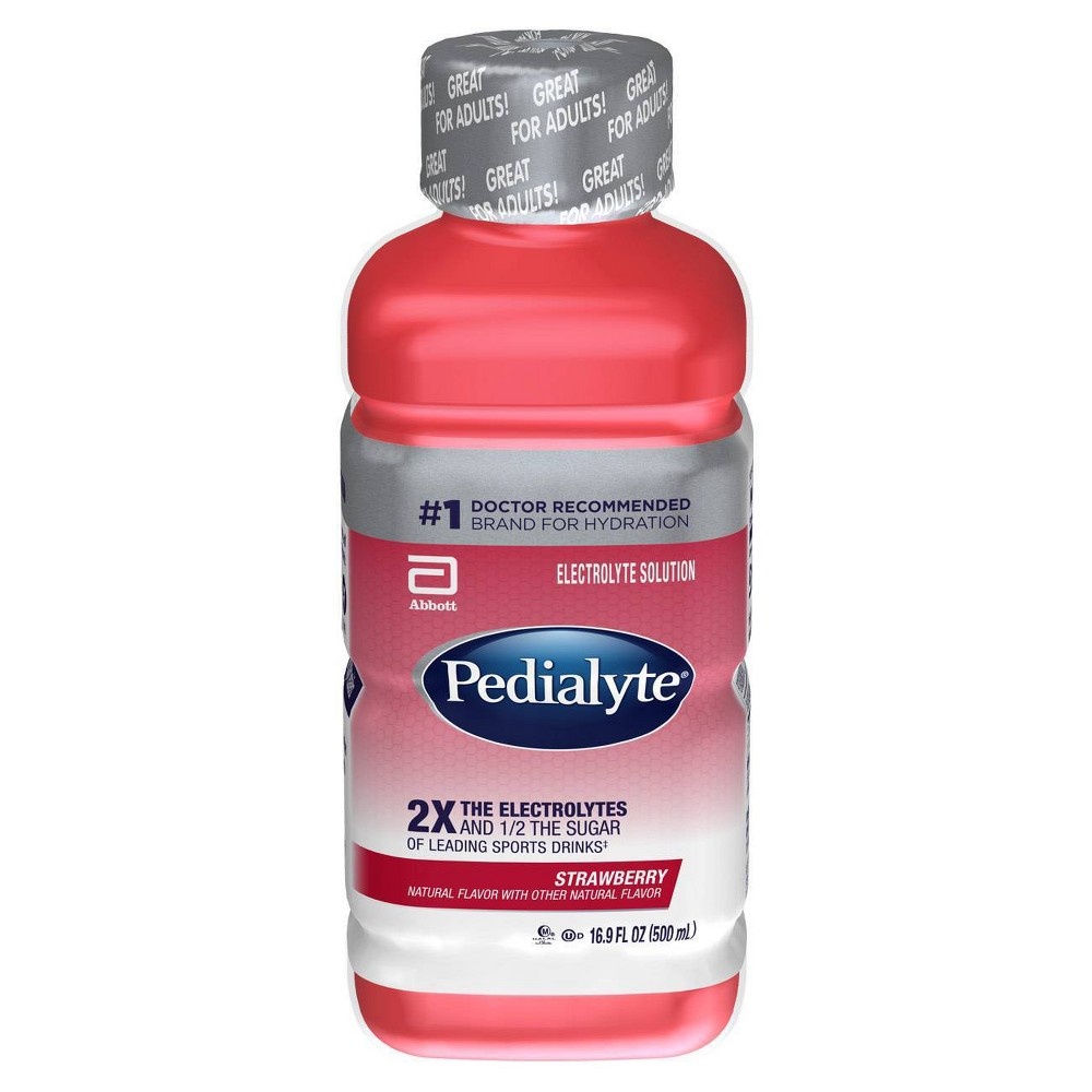 slide 4 of 4, Pedialyte Electrolyte Solution - Strawberry, 16.9 fl oz