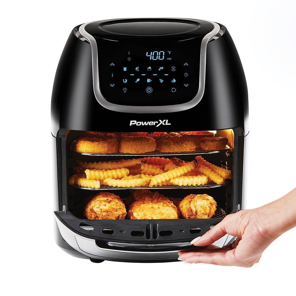 slide 3 of 4, PowerXL 10qt Air Fryer Pro - Black, 10 qt