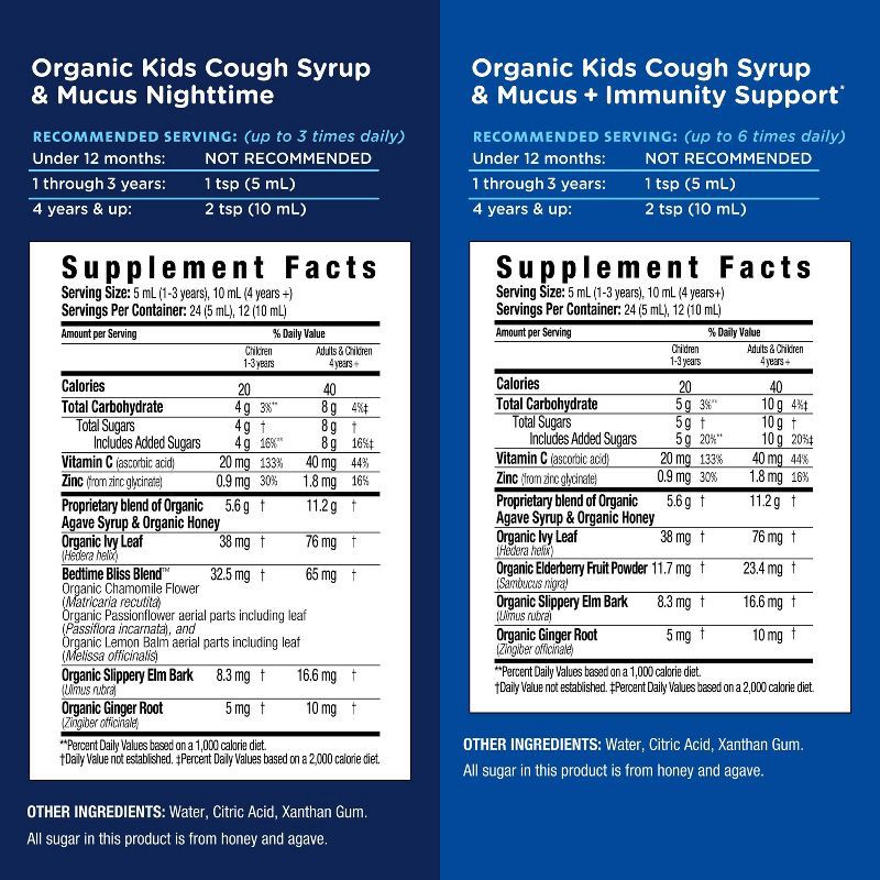 slide 6 of 7, Mommy's Bliss Organic Kids Cough Syrup & Mucus Day & Night Combo Pack, 1 ct