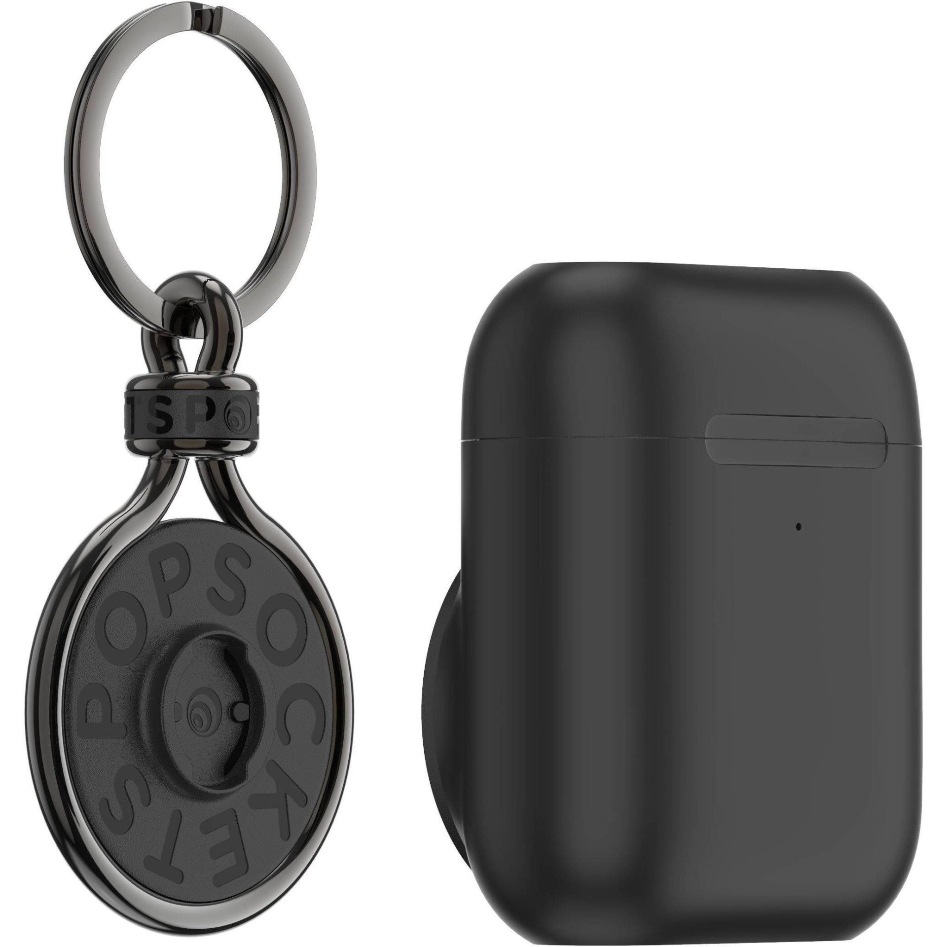 slide 1 of 6, Popsockets Airpod Holder and Popchain Combo - Black, 1 ct