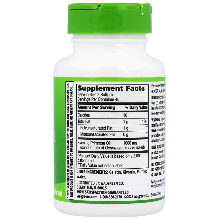 slide 2 of 5, Walgreens Evening Primrose Oil 1000 mg Softgels, 90 ct