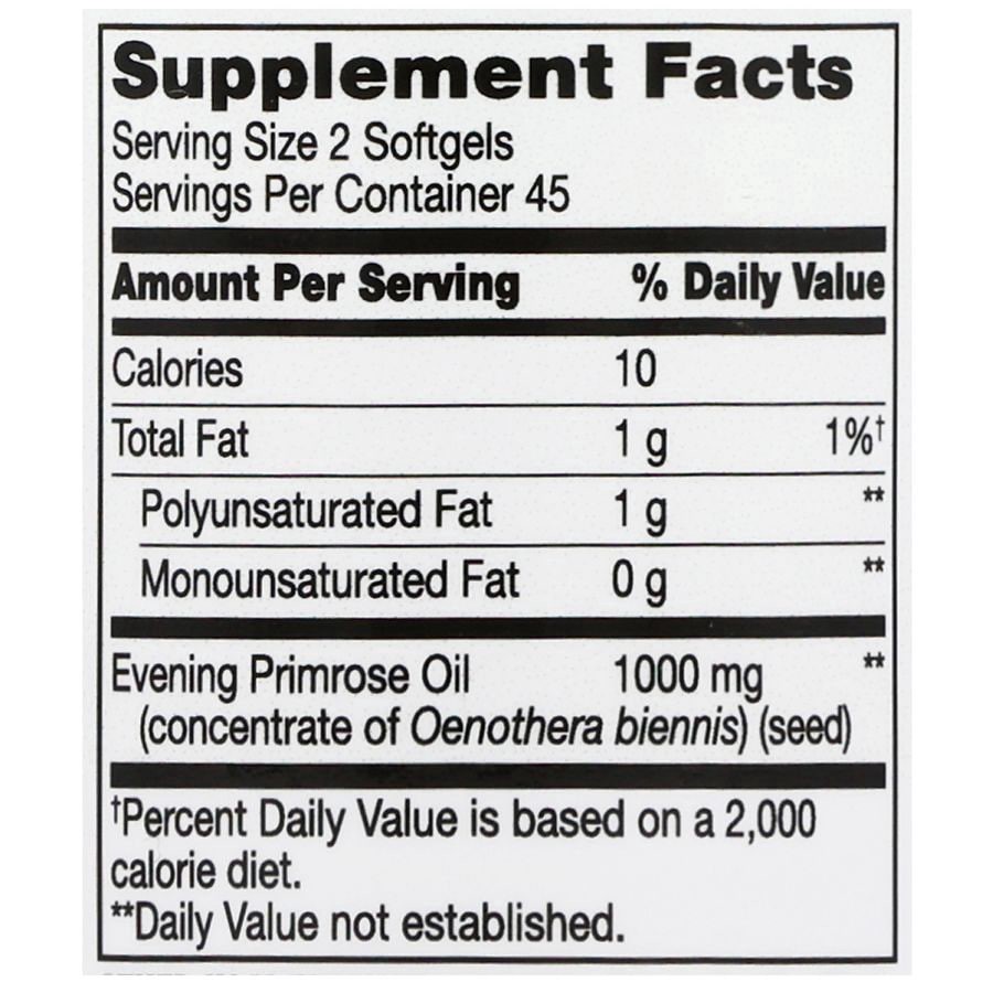 slide 4 of 5, Walgreens Evening Primrose Oil 1000 mg Softgels, 90 ct