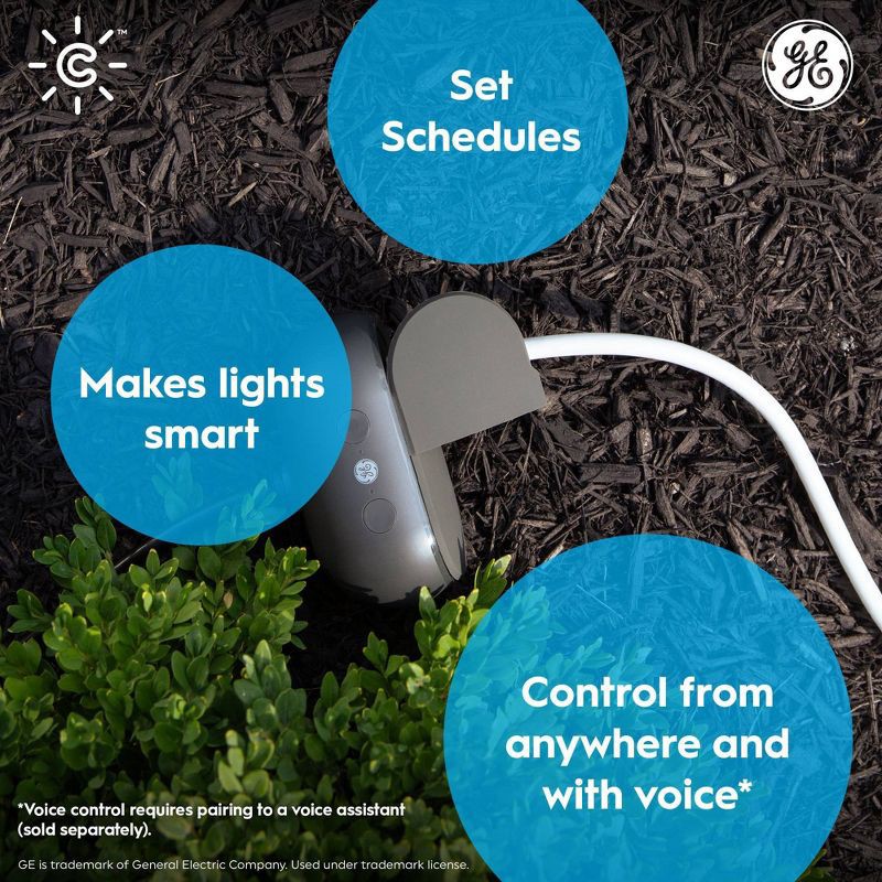 slide 3 of 12, GE Household Lighting GE CYNC Smart Outdoor Plug, 1 ct