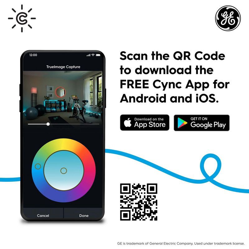 slide 11 of 12, GE Household Lighting GE CYNC Smart Outdoor Plug, 1 ct