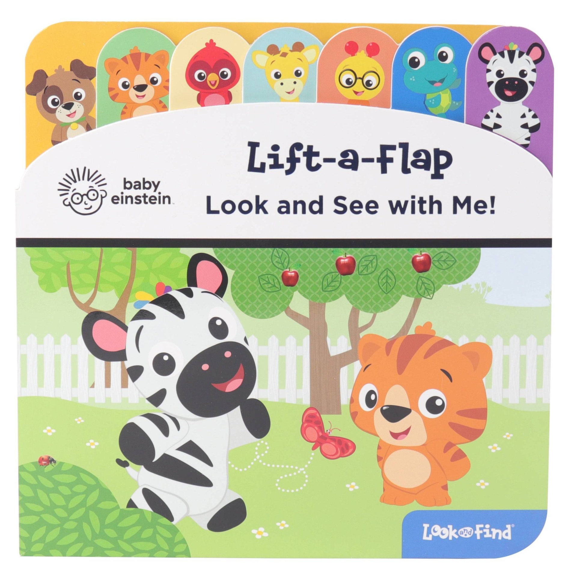 slide 1 of 8, Baby Einstein Look and See with Me! Lift-a-Flap Look and Find (Board Book), 1 ct