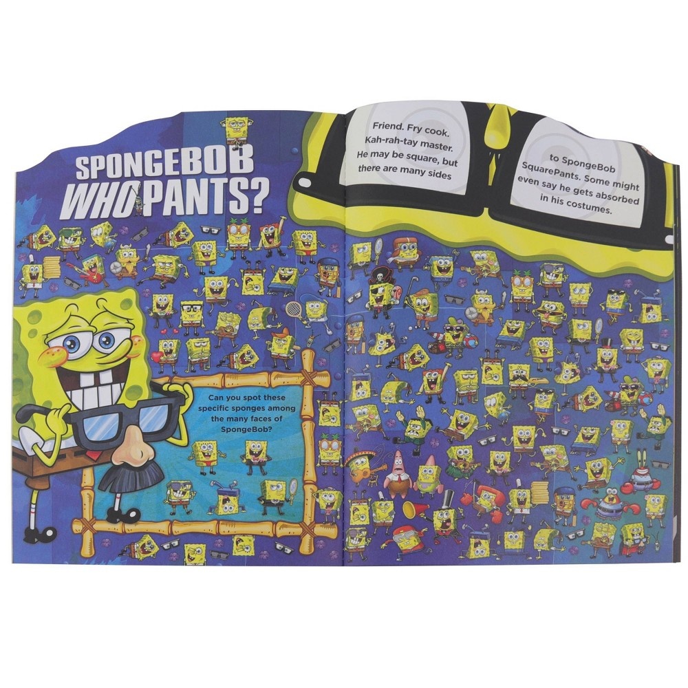 slide 2 of 4, Spongebob Shapped Look And Find Book With Stickers, 1 ct